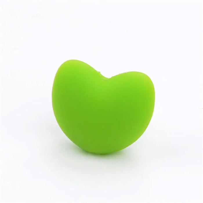 LOFCA Perline in Silicone a Forma di Cuore 10 pz Fascino Massaggiagengive Dentizione del Bambino Gioielli Allattamento Bambino Igiene Orale Per Collana Porta Ciuccio