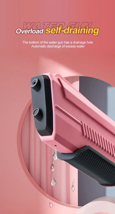 Pistola elettrica automatica per stoccaggio dell'acqua, giocattoli portatili per bambini, spiaggia estiva, combattimento all'aperto, fantasia, pistola a spruzzo, giocattoli, ragazzo, bambino, gioco per adulti