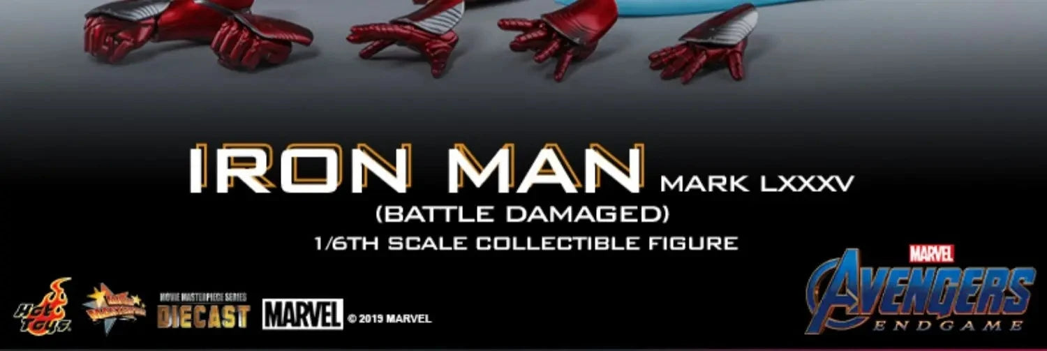 Giocattoli caldi Marvel The Avengers 4 Steel Man 1:6 Lega Burattino Soldato Uomo Mark85 Danni di guerra Versione Esecuzione squisita Buoni regali