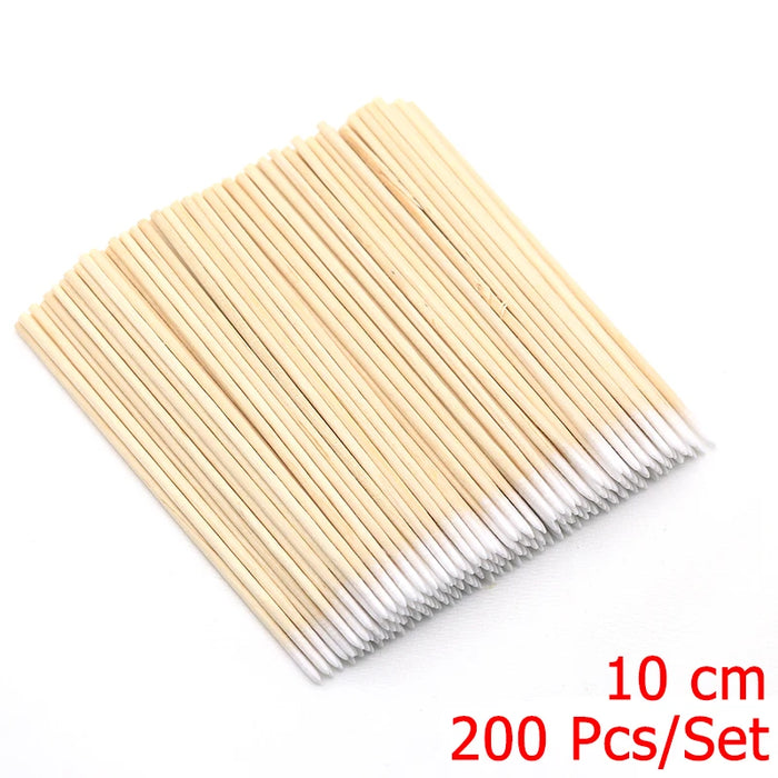4 diverse dimensioni Bastoncini di legno arancione per spingipelle Strumento per rimuovere le cuticole Forchette per unghie Strumenti per manicure 10/30/50/100 Pz/set