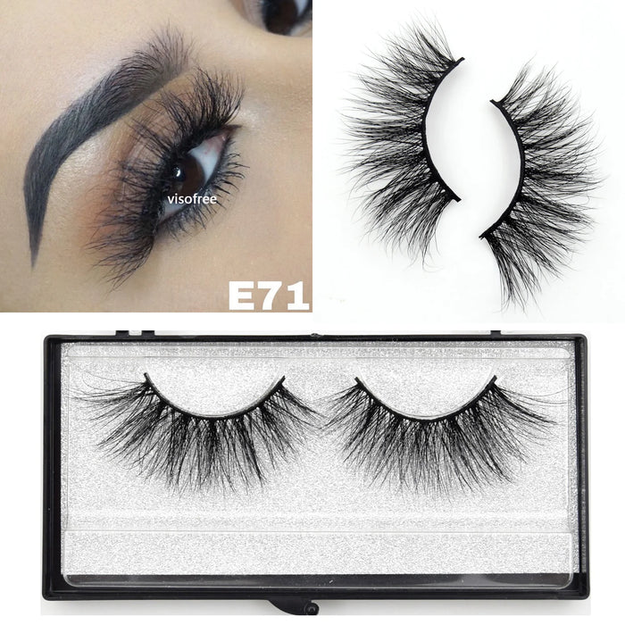 Ciglia Visofree Ciglia di visone 3D volume naturale fatto a mano ciglia morbide estensione ciglia lunghe ciglia di visone reale per il trucco E01