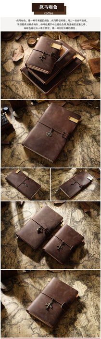 Moterm Vendita Calda 100% Genuino Notebook In Pelle Fatta A Mano Vintage Pelle Bovina Diario Ufficiale Sketchbook Planner TN Copertura Del Notebook Da Viaggio