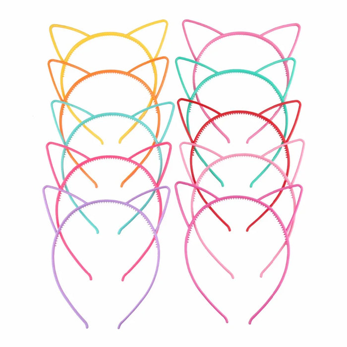 Carto orecchie di gatto fasce per la testa per bambini di modo per Le Donne Ragazze Hairband Sexy Fascia del partito Photo Prop Animale cerchio Dei Capelli accessori