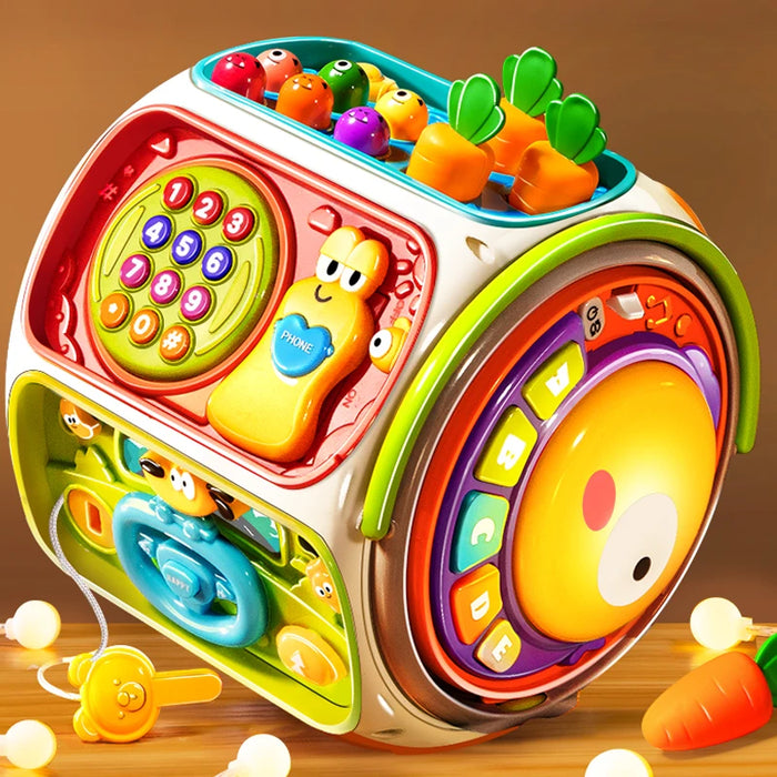 Altoparlante Mobile per musica per bambini giocattolo per cellulare con luce sonora giocattolo per lo sviluppo dell'istruzione per 12 mesi regali per bambini