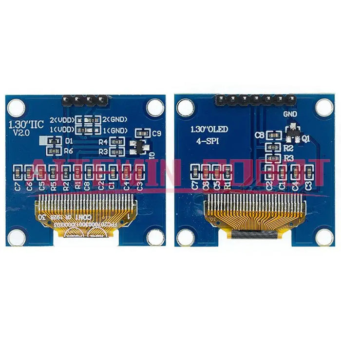 1pcs 1.3 pollici OLED modulo bianco/blu SPI/IIC I2C Comunicare colore 128X64 1.3 pollici OLED Display LCD A LED del Modulo 1.3 "OLED modulo