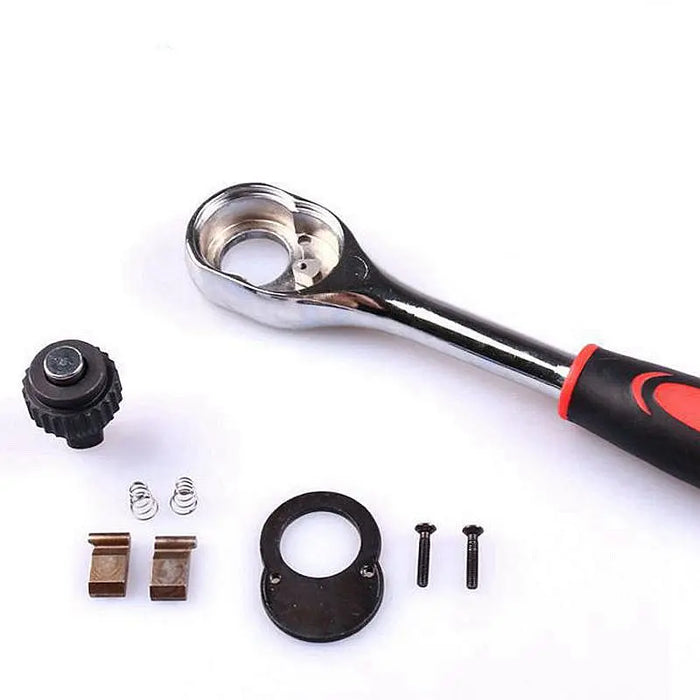 Krachtige 1/4" 3/8" 1/2" Chiave a cricchetto 24 denti per presa a sgancio rapido Chiave a testa quadrata Utensili manuali