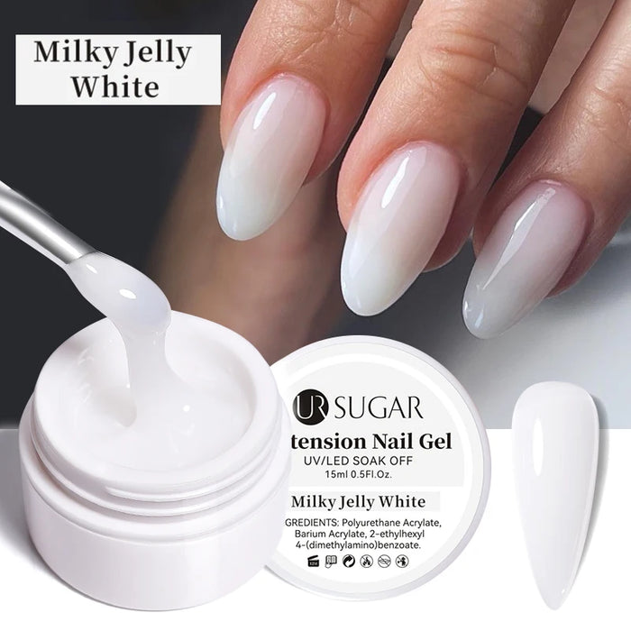 UR SUGAR 7.5ml Gel per unghie con estensione acrilica Costruzione rapida Smalto gel rosa trasparente Punte per unghie Estensione gel per unghie Nail Art Soak Off
