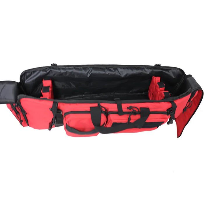 Zaino da caccia tattico in nylon 1000D Borsa da trasporto quadrata per doppio fucile con tracolla Borsa per pistola softair Custodia protettiva per tiro