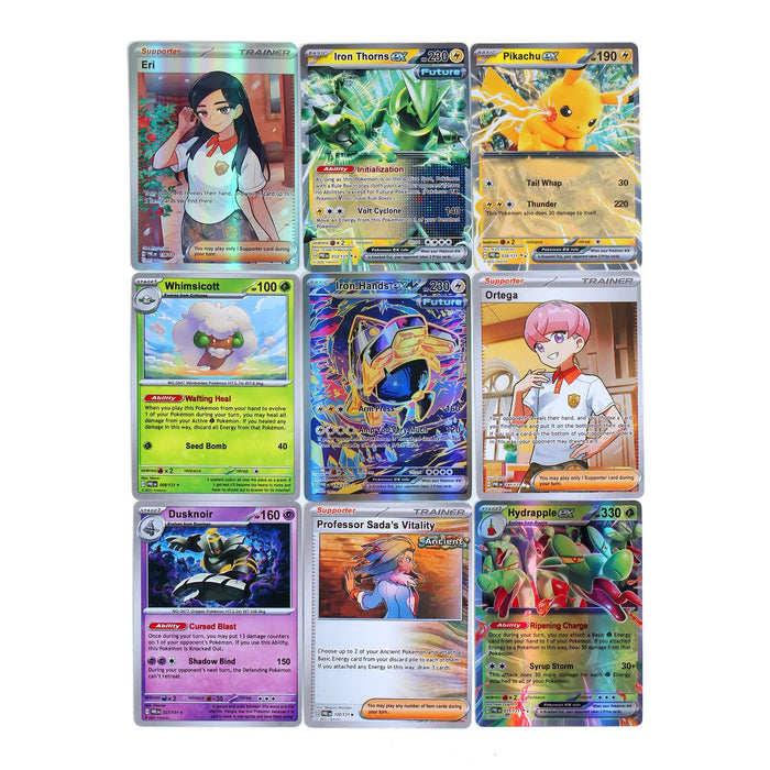360 pezzi Pokemon Card Evoluzioni prismatiche Flames di ossidiana PALDEAN FATES Surging Sparks Scheda di traduzione di battaglia booster inglese