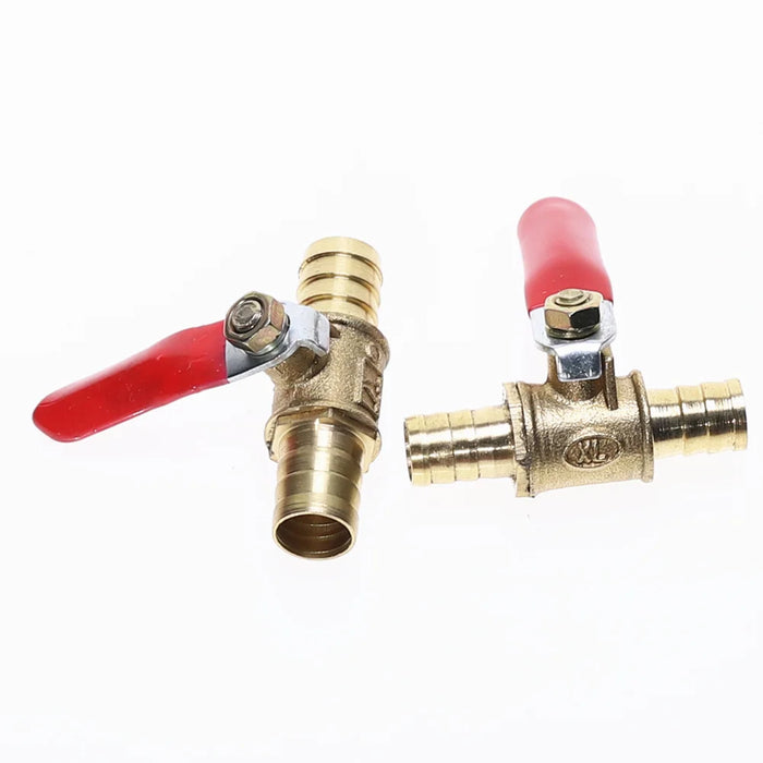 Raccordi per tubi con valvola a sfera di intercettazione della linea del carburante dell'aria dell'olio dell'acqua in ottone in linea da 6mm-12mm
