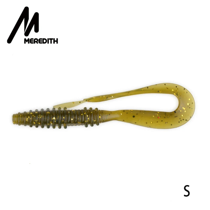 Meredith Mad Wag Esche morbide da pesca 50mm 75mm Esche morbide artificiali Predator Pesca in silicone Wobblers morbidi Esche da pesca