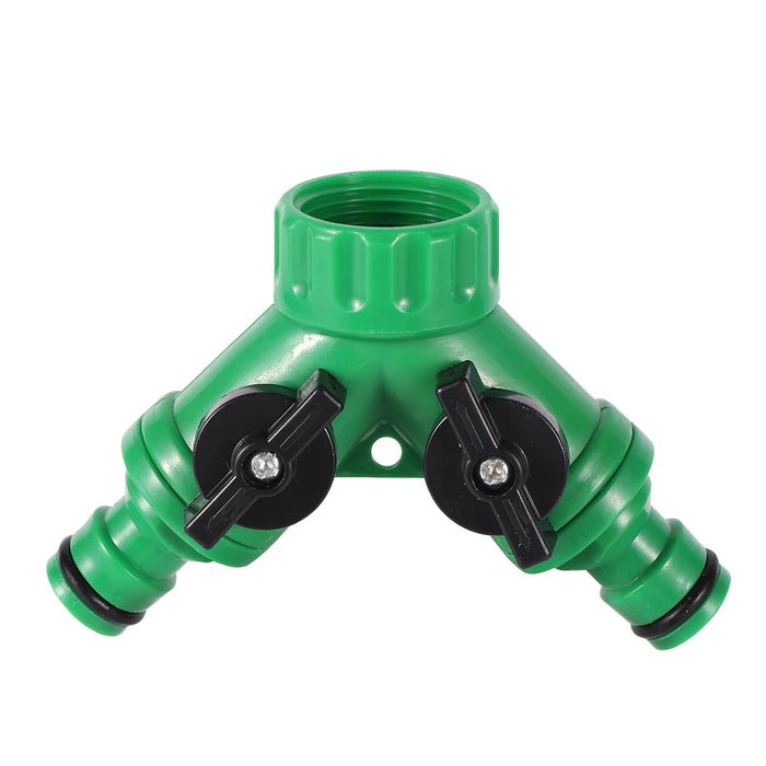 Valvola shunt tipo Y Sistema di irrigazione da giardino Splitter acqua Connettore rapido a forma di Y a 2 vie Adattatore per rubinetto dell'acqua Regolatore dell'acqua