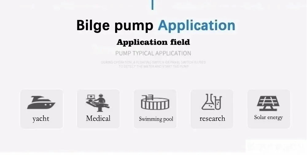 1100GPH mini boat bilge pump 12v bilge pump 12 v 24v dc 10A submerse kayak rule water electric 1100 gph volt garden rinse Wash