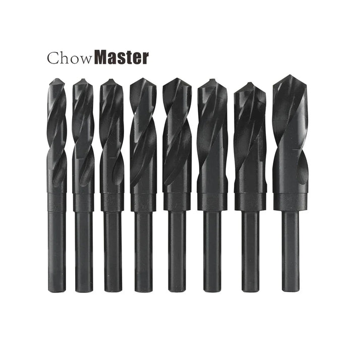Punta da trapano elicoidale con codolo ridotto 1/2 '' con rivestimento in nitruro per metallo, pistola per foratura, punta da trapano HSS 12/13/14/15/16/17/18/19/20/21/22