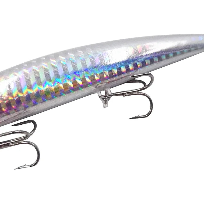 OUTKIT Richiamo di Pesca 1PC Laser Minnow 16g 12cm Wobbling Minnow Richiamo Galleggiante Esca Dura Pesca Wobblers Crankbait Artifici