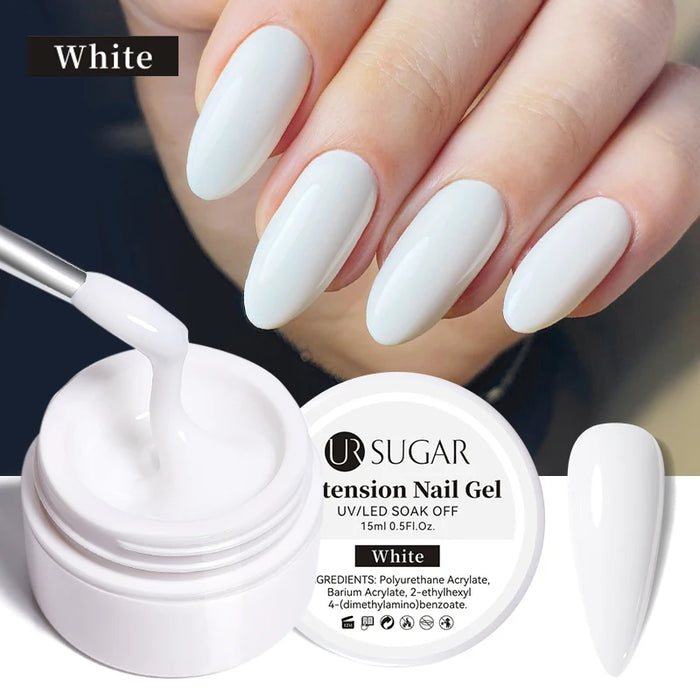 UR SUGAR 7.5ml Gel per unghie con estensione acrilica Costruzione rapida Smalto gel rosa trasparente Punte per unghie Estensione gel per unghie Nail Art Soak Off