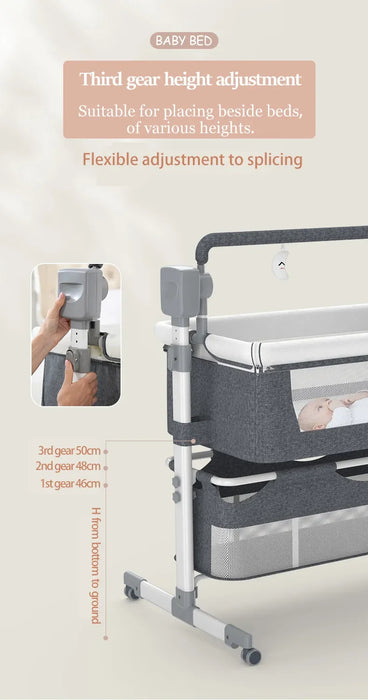 Culla culla culla neonato mobile nido portatile culla lettino da viaggio per bambini con zanzariera letto a dondolo per bambini