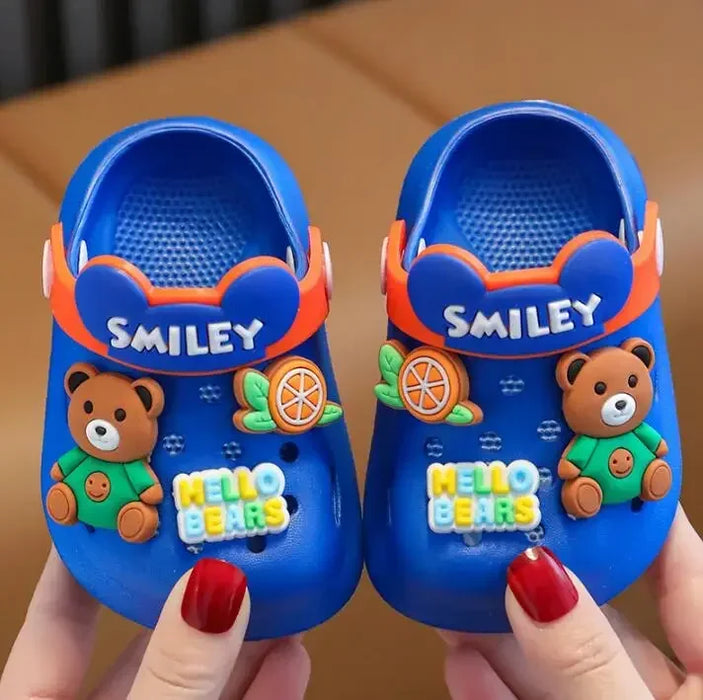 2025 Sandali estivi per bambina Pantofole simpatico cartone animato Neonato Bagno interno Scarpe antiscivolo Sandali da spiaggia per neonato