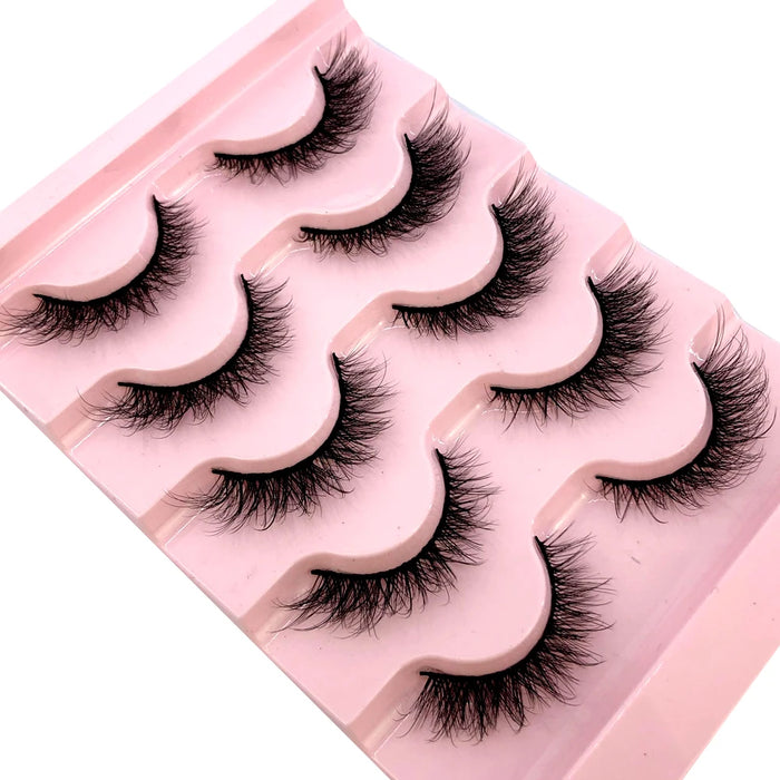 2023 Nuovo 5 paia ciglia finte naturali ciglia finte trucco lungo ciglia di visone 3d estensione ciglia ciglia di visone ciglia corte
