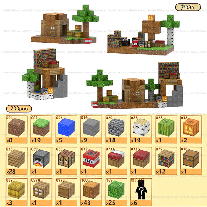 Blocchi magnetici Mine World Set cubo magnetico per ragazzo ragazza bambino età 3+ modello fai da te bambini stelo stelo giocattolo sensoriale regalo