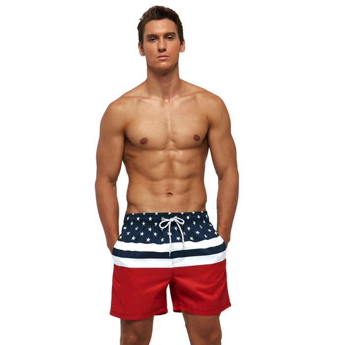 Datifer Marca Pantaloncini da spiaggia Estate Quick Dry Mens Board Costumi da bagno Uomo Costume da bagno Surf Costumi da bagno Uomo Atletico Corsa Pantaloni da palestra
