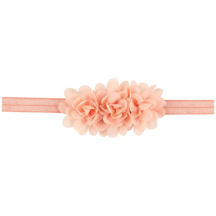 Fiore in chiffon Fascia per bambina Accessori per capelli per neonati Cravatta Fiocco Copricapo per neonato Tiara Copricapo Regalo Nastro per fasciatura per bambini