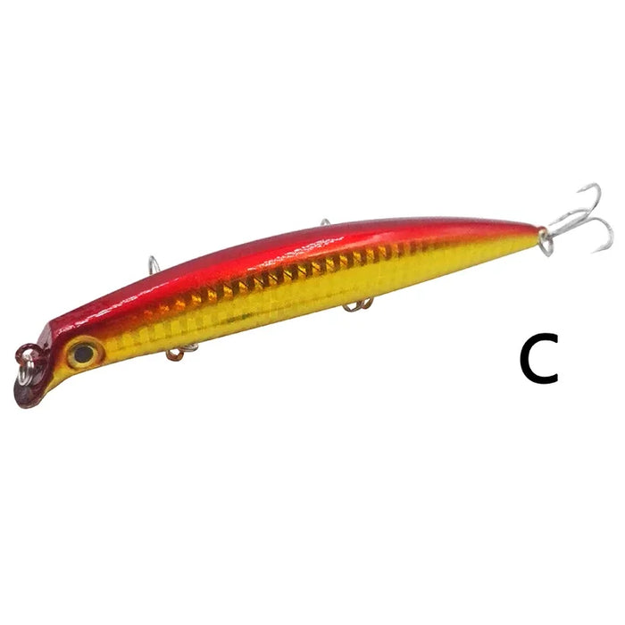 OUTKIT Richiamo di Pesca 1PC Laser Minnow 16g 12cm Wobbling Minnow Richiamo Galleggiante Esca Dura Pesca Wobblers Crankbait Artifici