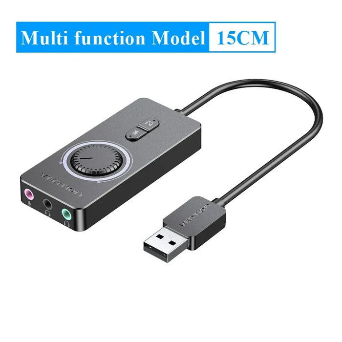 Vention scheda Audio esterna USB adattatore Audio da USB a 3.5mm microfono da USB a auricolare per Macbook Computer portatile scheda Audio PS4