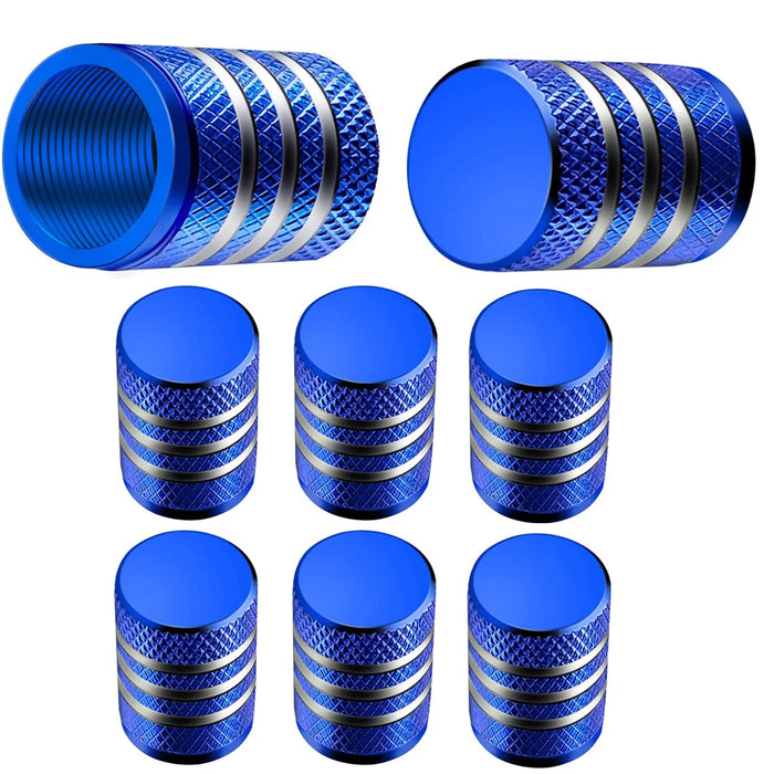 8Pc Cappucci per valvole per pneumatici Copri stelo per cerchioni Tappo per ruota automatico antipolvere Cappucci per capezzoli in lega di alluminio per auto e moto Bici