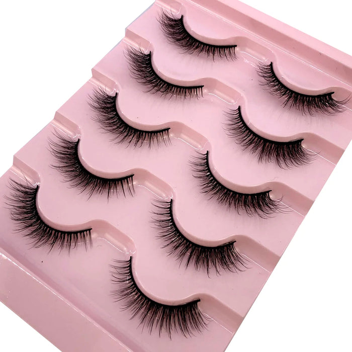 2023 Nuovo 5 paia ciglia finte naturali ciglia finte trucco lungo ciglia di visone 3d estensione ciglia ciglia di visone ciglia corte