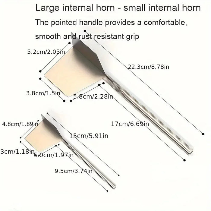 4 pezzi strumenti di costruzione coltello per stucco in acciaio inossidabile raschietti per cartongesso utensile manuale per raschiare l'angolo interno esterno estrattore Yin Yang