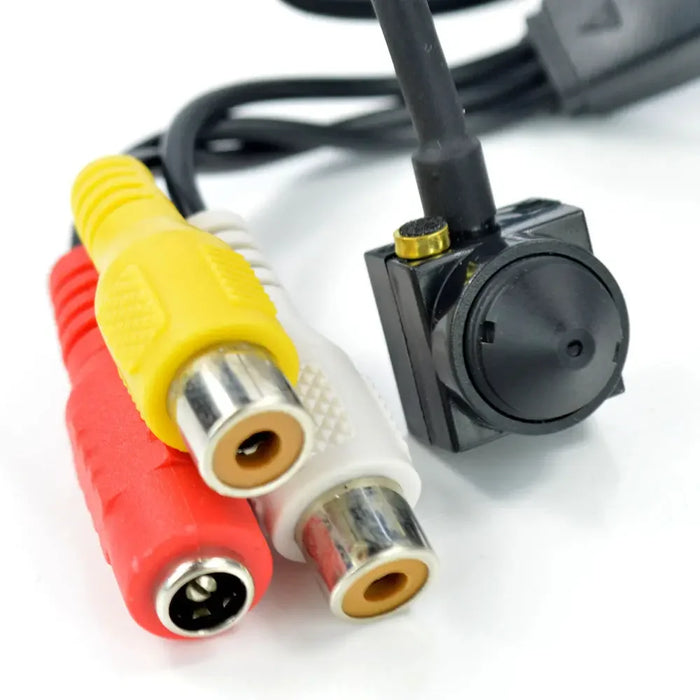 Uvusee CCTV 1/3 CCD 1000TVL Mini telecamera di sorveglianza di sicurezza HD ad angolo più ampio da 3,7 mm con microfono audio