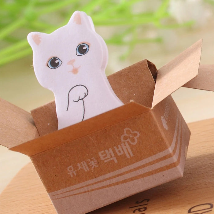 Grazioso gattino kawaii note adesive adesivo simpatico gattino blocco note memo pad ufficio postale scuola cancelleria fornitura gatto regalo divertente cane