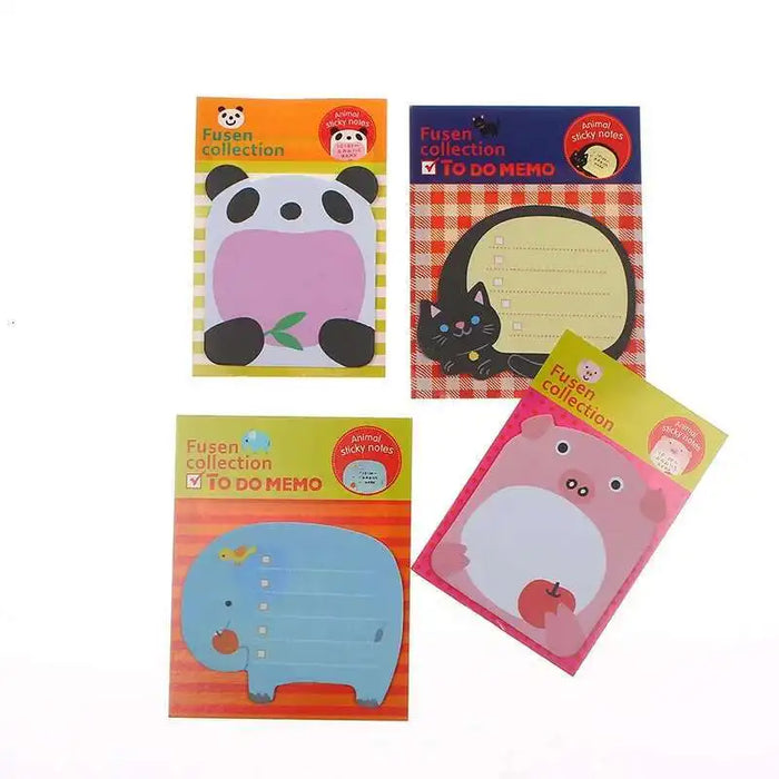 1 pz adesivo carino animale kawaii note adesive blocco note memo pad ufficio scuola forniture di cancelleria panda gatto lepre segnalibro post