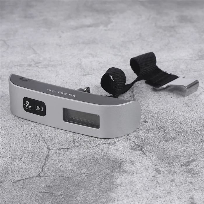 Bilancia portatile Display LCD digitale 110lb/50kg Bagagli elettronici Appesi Valigia da viaggio Pesa Borsa da viaggio Strumenti di bilanciamento del peso