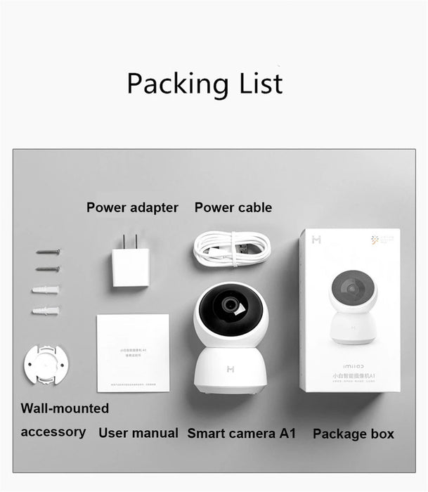 Smart Camera originale 2K 1296P HD 360 Angolo WiFi Visione notturna Webcam Video Telecamera IP Monitor di sicurezza per bambini per Xiaomi Mihome APP