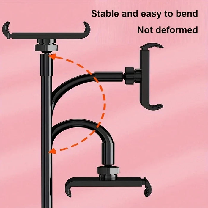 Supporto per Tablet da 100cm supporto per letto regolabile con braccio flessibile morsetto per montaggio su tavolo per iPad Air Mini o altri dispositivi da 4.7-10.5"