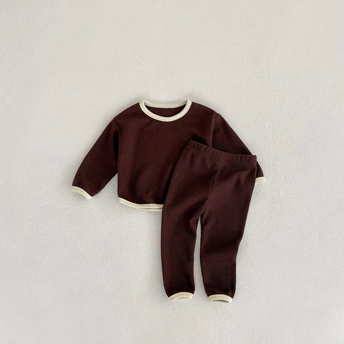 0-3T Infant Newborn Kid Baby Boys Girls Clothes set Long Sleeve T Shirt Top pant suit Cotton New born 2pcs Outfits set