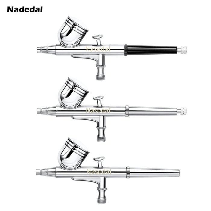 Gravity Feed Dual-Action Airbrush Kit pistola a spruzzo Trigger pistola a spruzzo per Art Craft Model Paint Spraying Hobby 0.3MM 7CC Air Brush