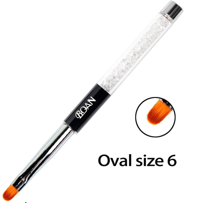 BQAN Professionale 5mm/7mm/9mm Pennello per unghie Disegna a mano Suggerimenti Disegno Linea Pittura Penna Strumenti Manicure Unghie artistiche Pennello Decorazione