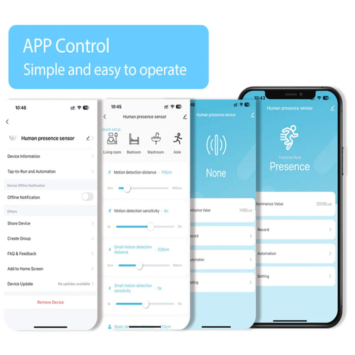 Sensore di presenza umana intelligente WiFi/Zigbee, rilevamento di luminanza/distanza, automazione domestica Tuya Smart Life, per Z2M Alexa, Google