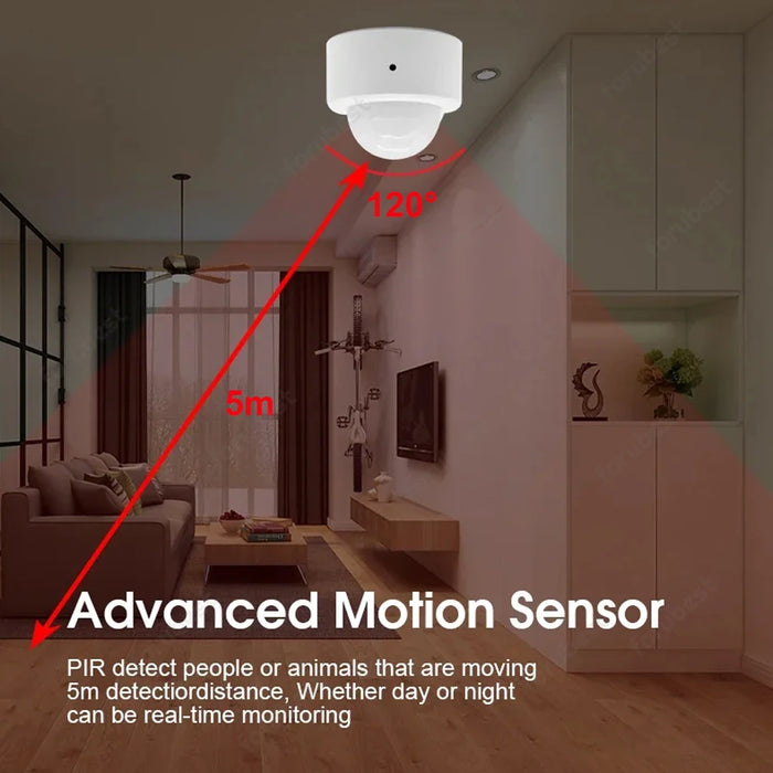 Zigbee 3.0 sensore di movimento umano PIR rilevatore a infrarossi allarme di sicurezza domestica intelligente controllo App Ewelink tramite Zigbee Bridge zigbe2mqtt