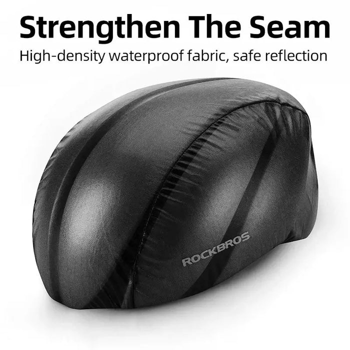 ROCKBROS caschi da bici da ciclismo coperture antipioggia antivento impermeabile antipolvere copertura antipioggia MTB Road Bike casco da bicicletta proteggi copertura