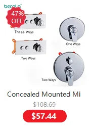 BECOLA Beccuccio per rubinetto a parete Beccucci quadrati e rotondi in ottone cromato/nero Accessori per rubinetti per doccia a cascata