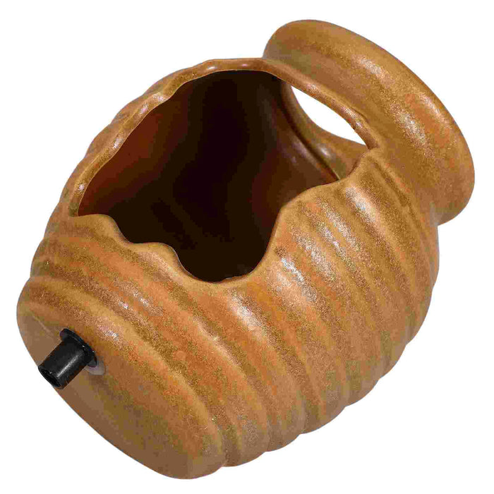 Vaso per fontana in vaso di argilla circolante a cascata per interni per ceramica classica all'aperto