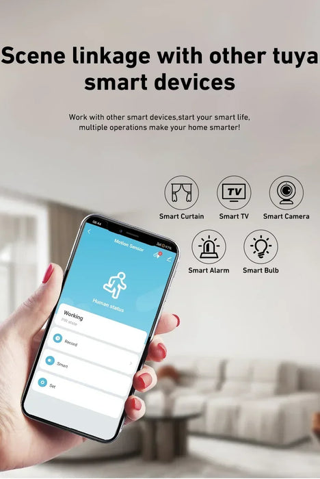 Tuya WiFi Zigbee PIR sensore di movimento Smart Home rilevatore a infrarossi per il corpo umano sicurezza Smart Life funziona con Alexa Google Home