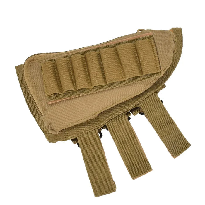 Tattico Muti-funzionale Caccia Cerniera Fucile Buttstock Pack Borsa Guancia Pad Resto Shell Mag Munizioni Pouch Pocket Magazine Bandoliera