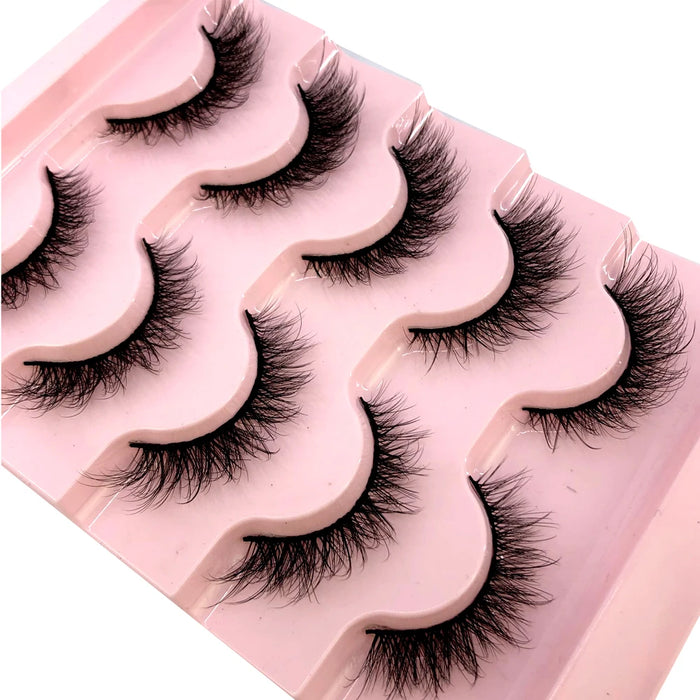 2023 Nuovo 5 paia ciglia finte naturali ciglia finte trucco lungo ciglia di visone 3d estensione ciglia ciglia di visone ciglia corte