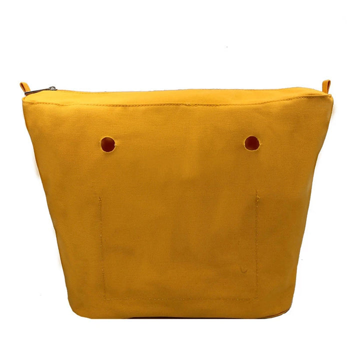 Nuovo formato classico Inserto impermeabile solido Fodera interna Inserto Tasca con cerniera per borsa Obag O Bag Accessori in silicone