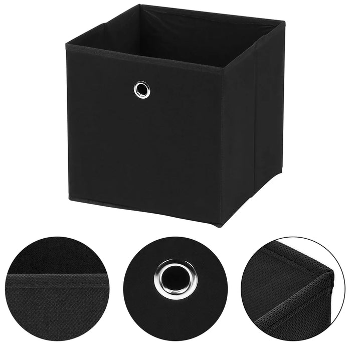 4 pezzi/8 pezzi scatola portaoggetti pieghevole armadio in tessuto organizzatore di immagazzinaggio per abbigliamento intimo calzino giocattolo cosmetici articoli vari